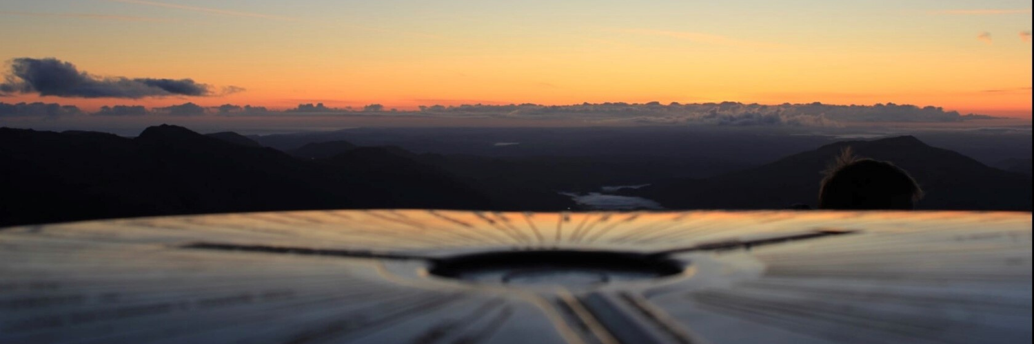 Snowdon summit at sunrise