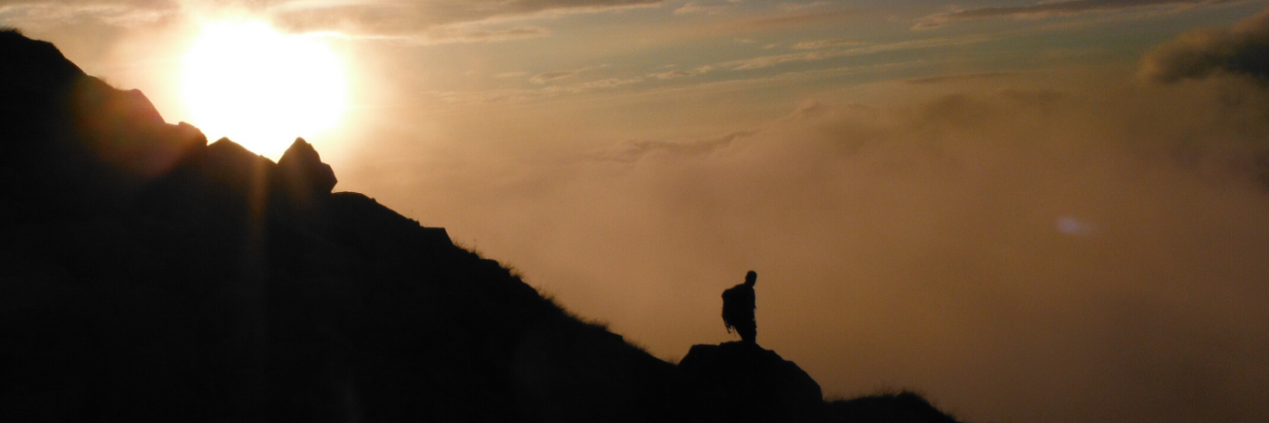 Sunset on the 3 Peaks Challenge with Adventurous Ewe