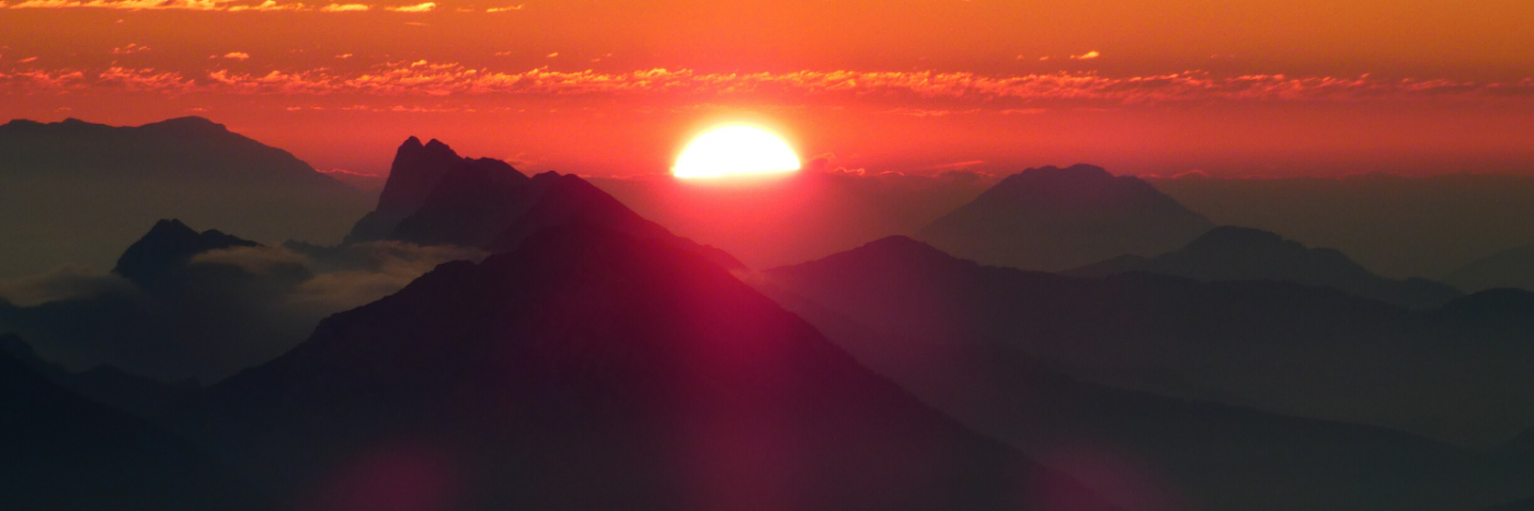 Triglav National Park at sunset