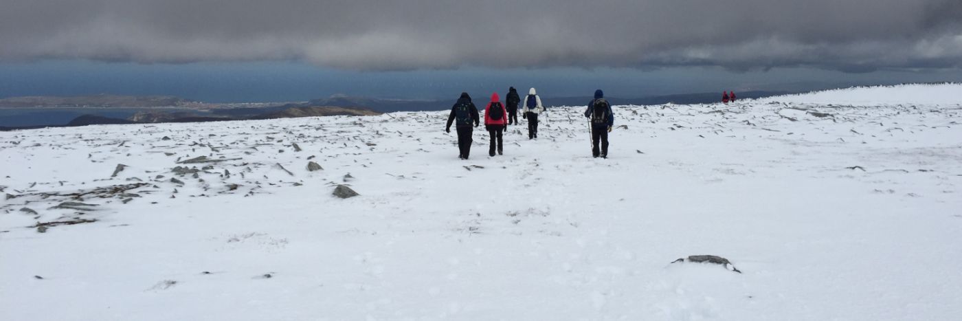 Winter skill walking in Snowdonia