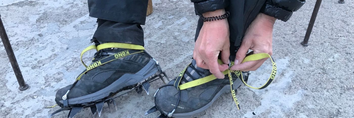 Boots and Crampons Advice Adventurous Ewe Winter Trekking